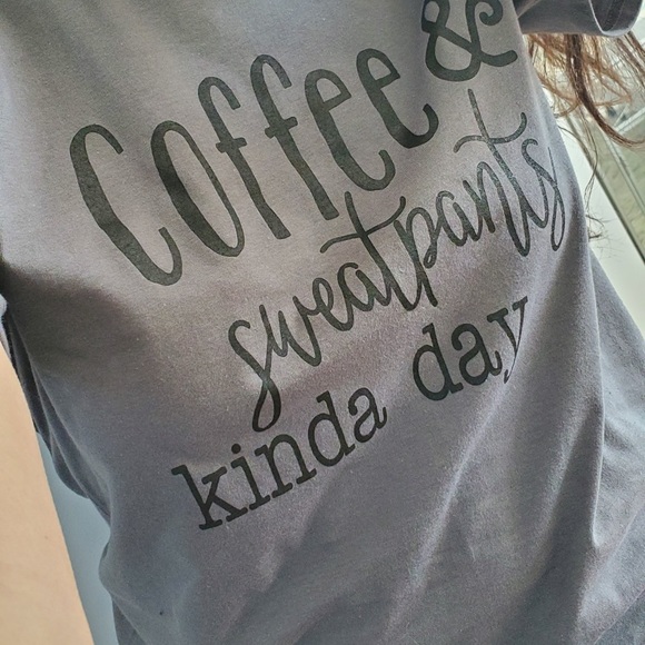 🍁SALE🍁 Coffee & Sweatpants kind of day tee shirt - Picture 10 of 10